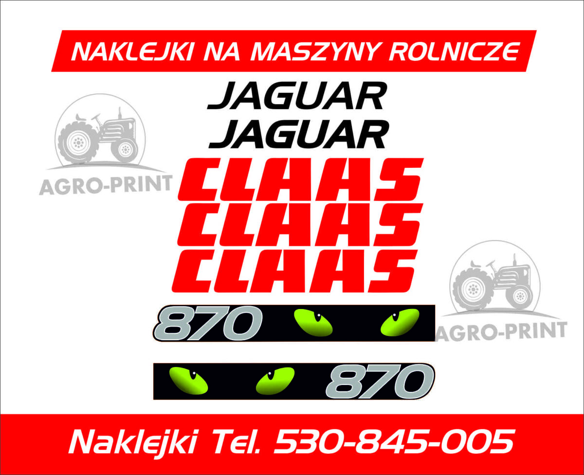 Naklejki claas jaguar 870