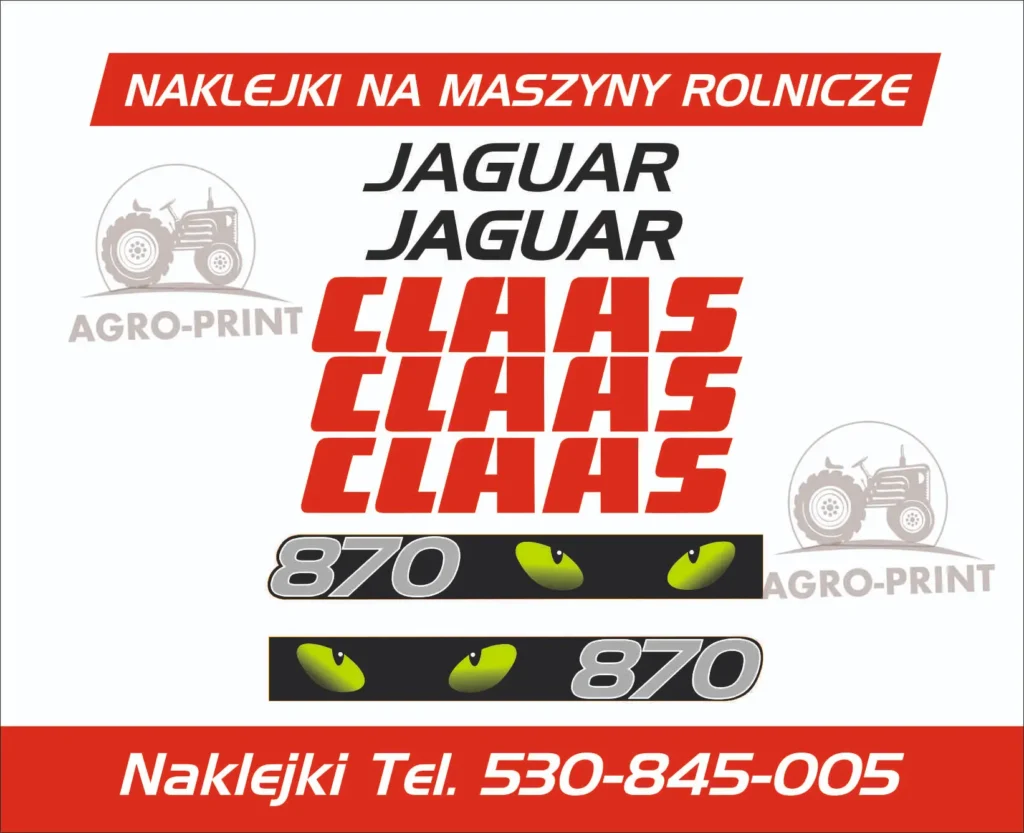 Naklejki Claas Jaguar 870
