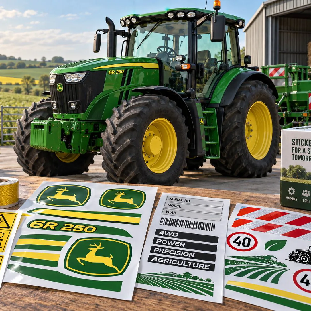 Naklejka John Deere – logo na ciągnik