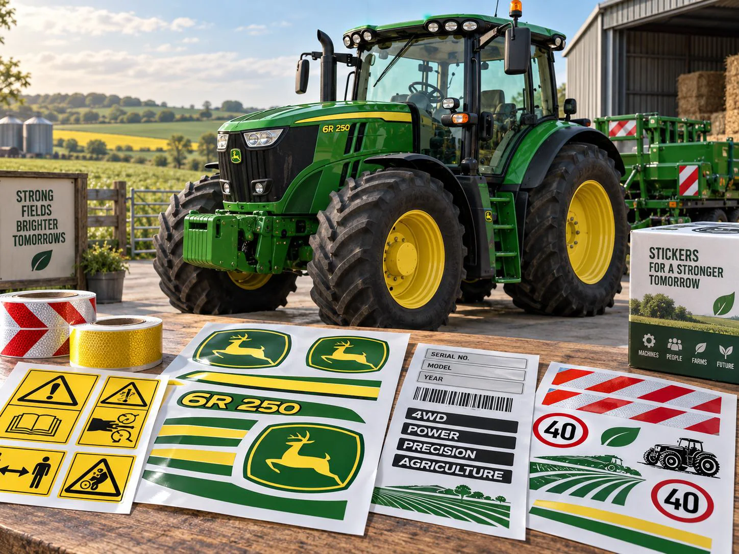 Komplet naklejek John Deere 6R